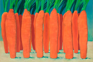 Karotten, 120 x 150 cm